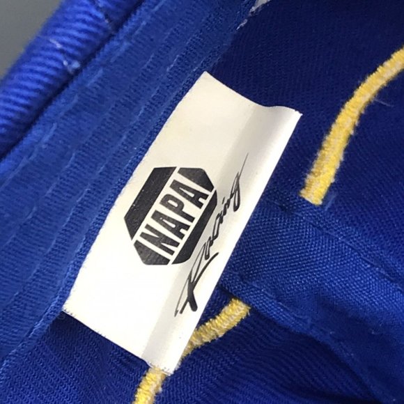 Nascar Napa Racing Team Hat Michael Waltrip Toyota Cap Blue Yellow #55 VGC - Picture 6 of 6